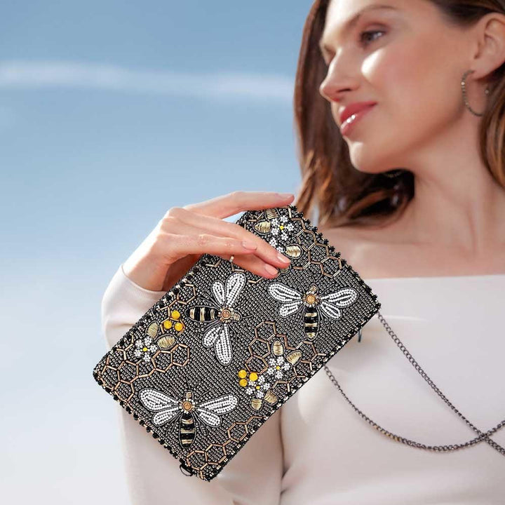 Bee Awesome Crossbody Phone Bag by Mary Frances image 1