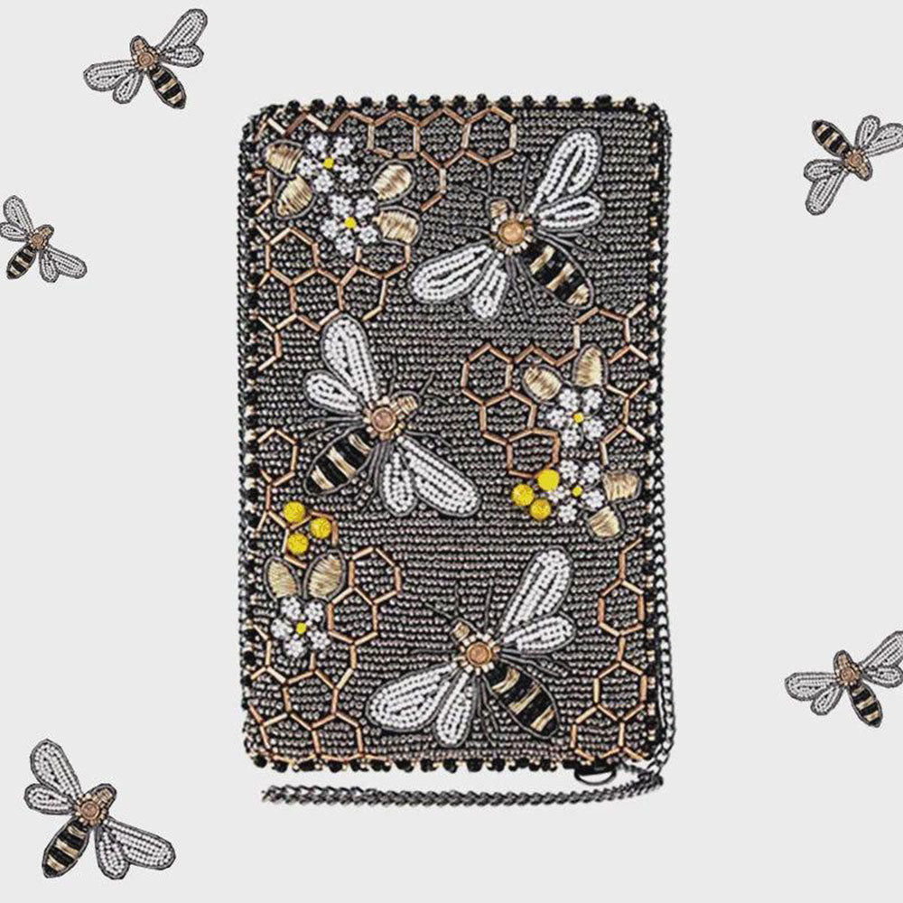 Bee Awesome Crossbody Phone Bag by Mary Frances image 6