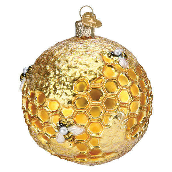 Old World Christmas Bee Blessed Blown Glass Ornament