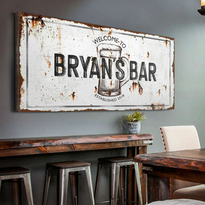 Beer Barrel Bar Sign II