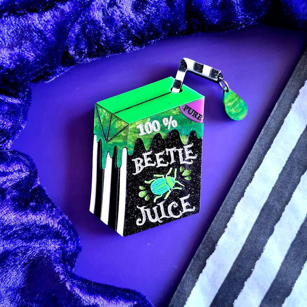 Beetle Juice Brooch by Cherryloco Jewellery 5