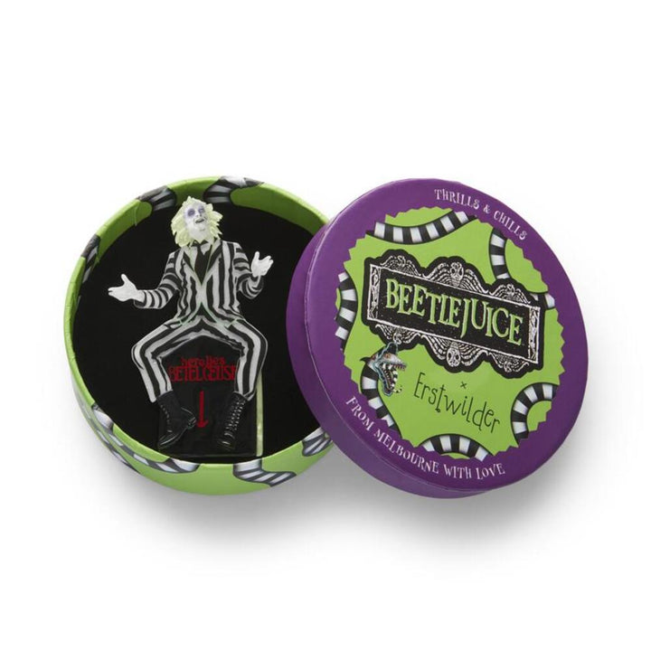 Beetlejuice Brooch by Erstwilder 2