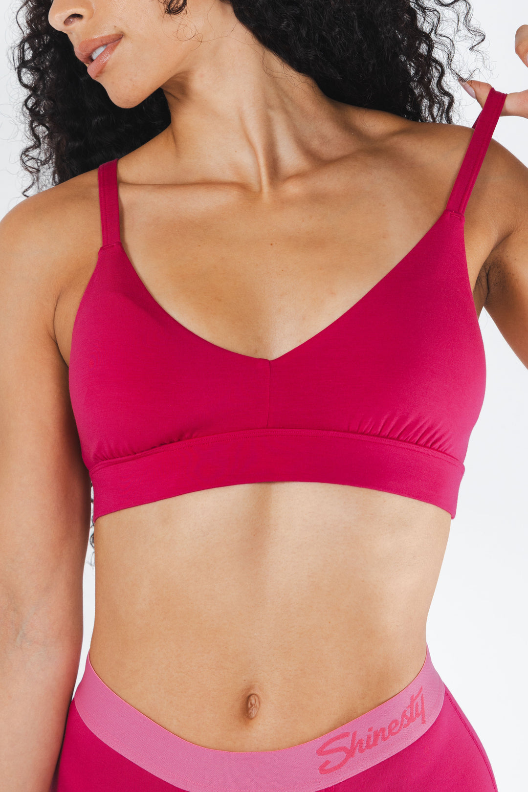 The Begonia | Hot Pink Tonal Boob Hammock™ Busty Bralette