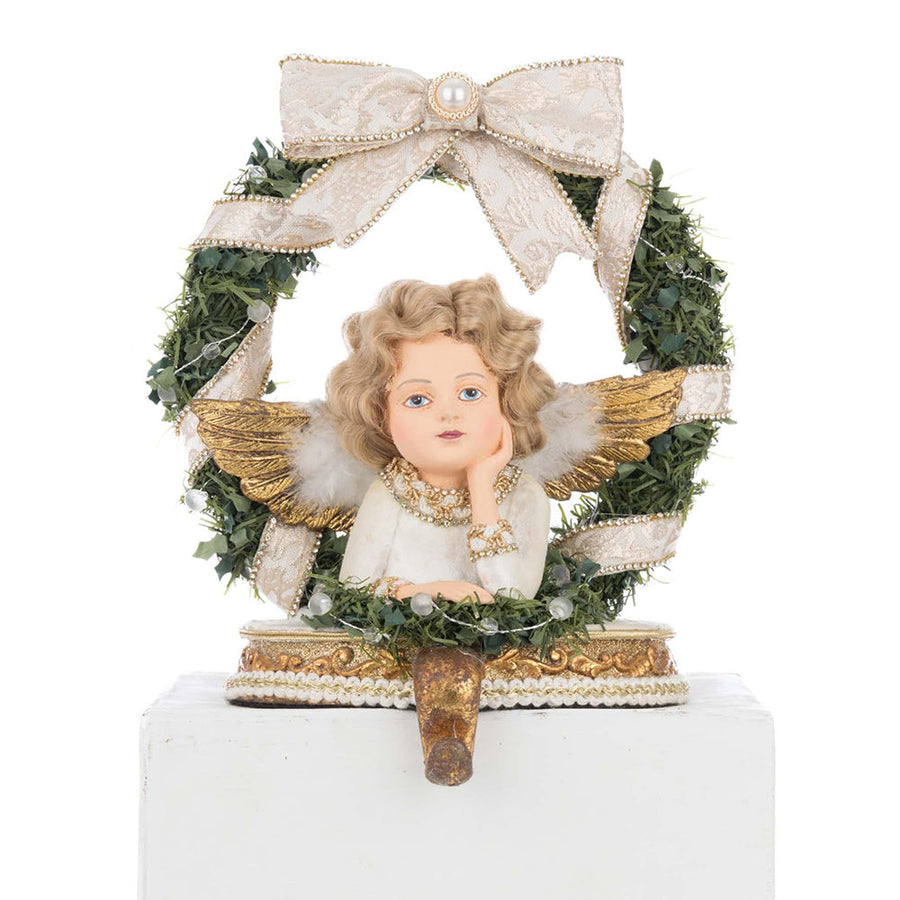 Bells of Brilliance Angel Stocking Holder by Katherine's Collection image