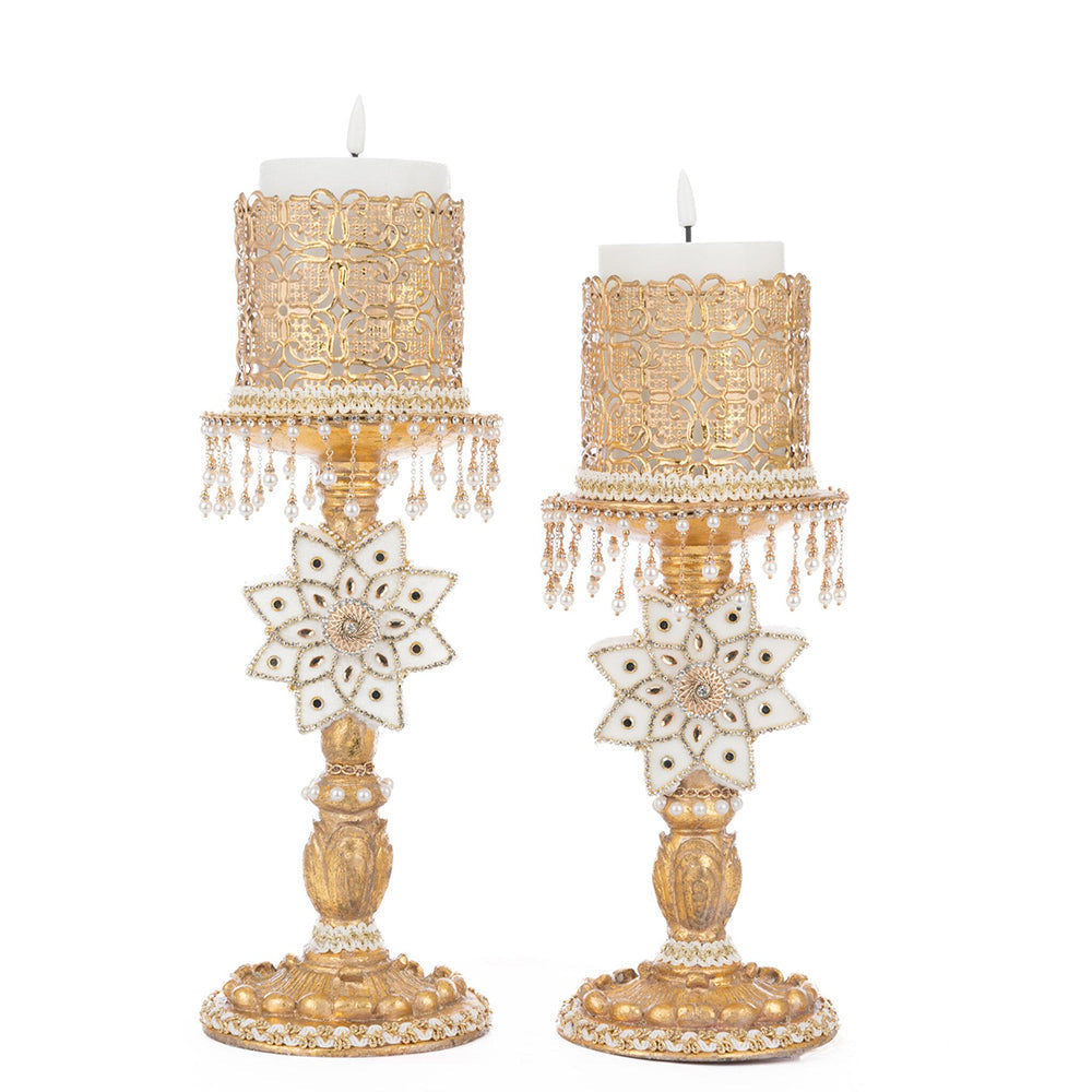 Bells of Brilliance Gold Candle Sticks Set of 2 by Katherine's Collection image 2