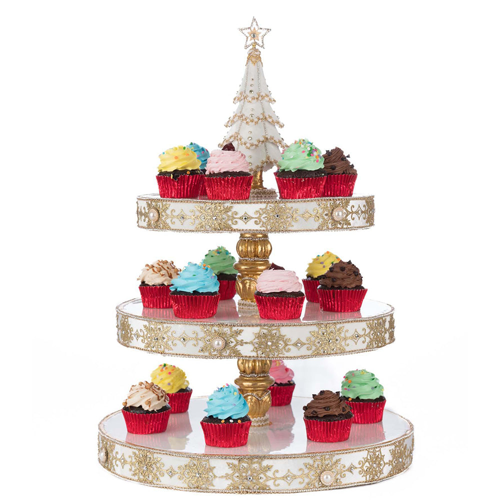 Bells of Brilliance Tiered Serving Tray by Katherine's Collection image 1