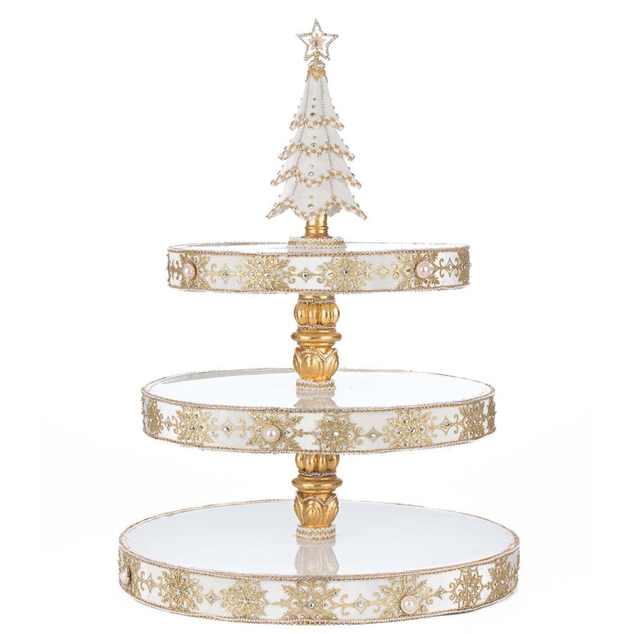 Bells of Brilliance Tiered Serving Tray by Katherine's Collection image