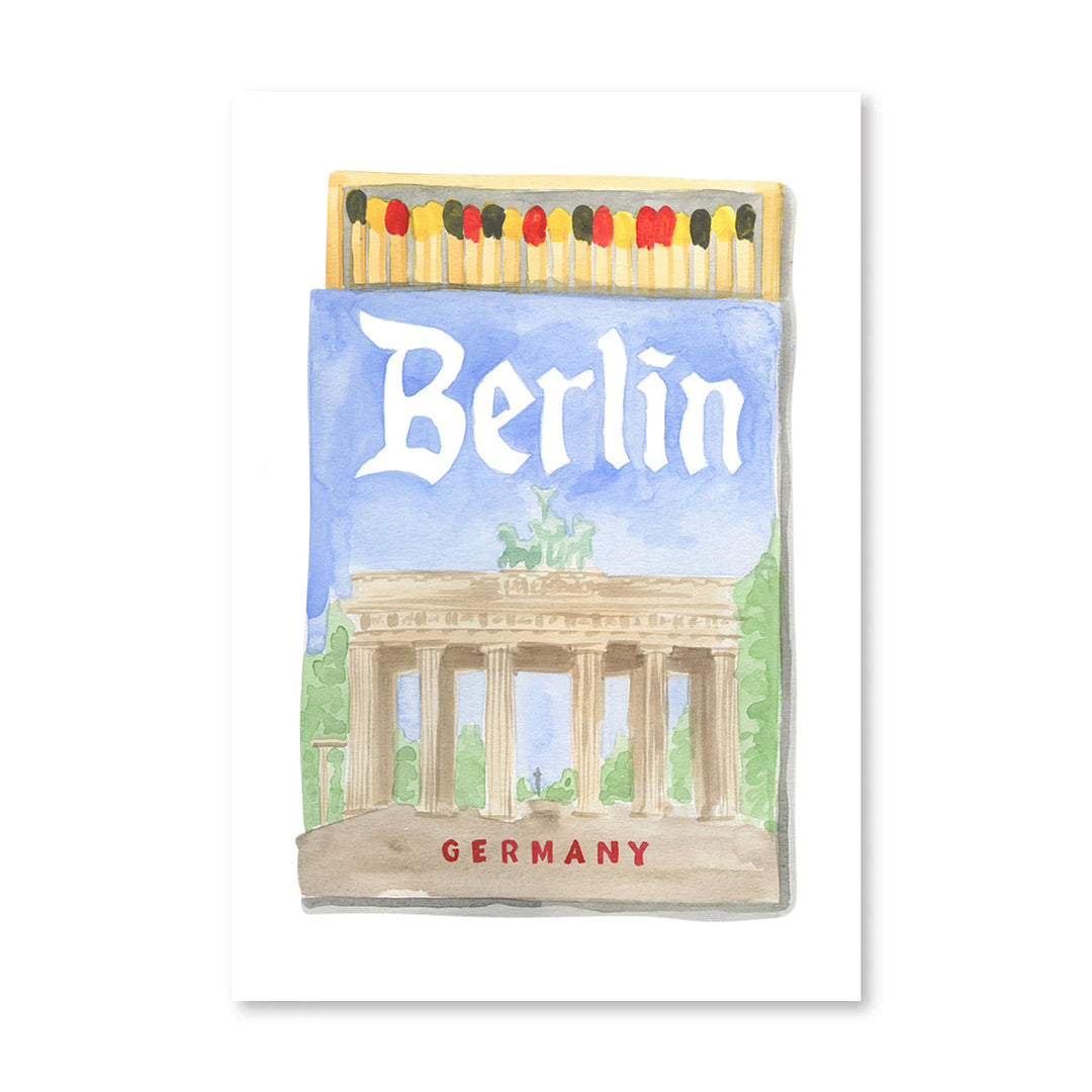 Berlin Matchbook Art Print