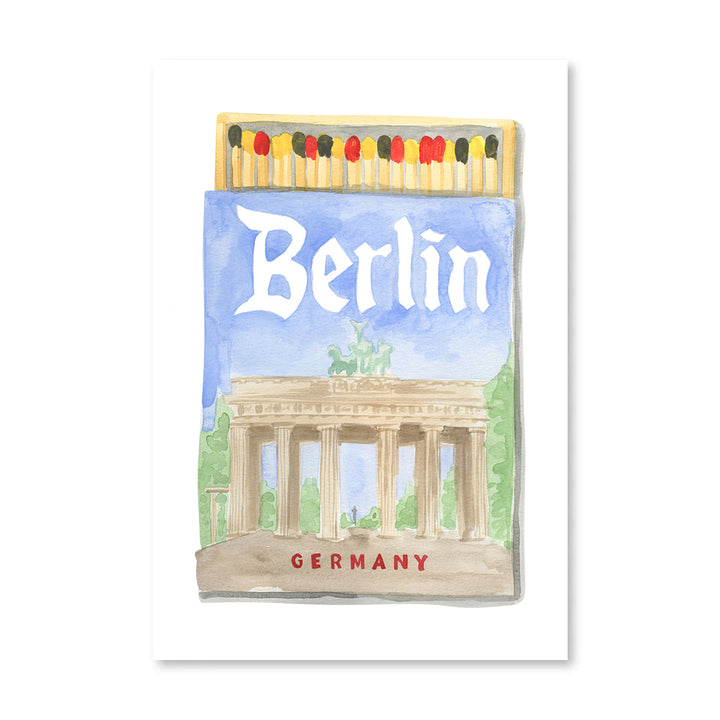 Berlin Matchbook Art Print