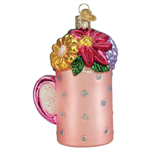 Old World Christmas Best Mom Mug Blown Glass Ornament