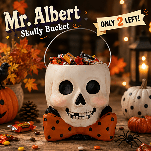 Mr. Albert Skully Bucket by Bethany Lowe Designs – view 6