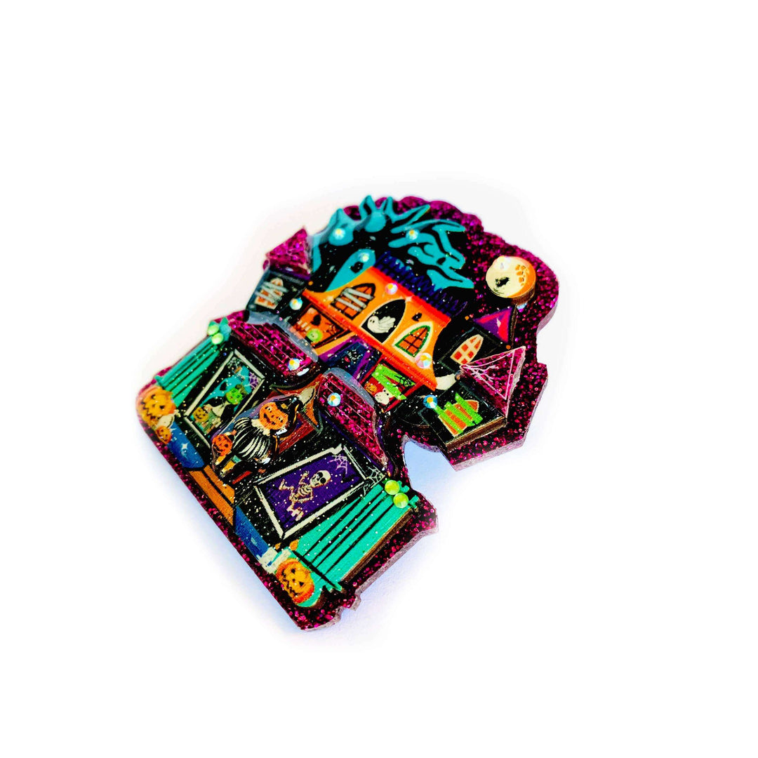 Big Spooky House Brooch by Rosie Rose Parker