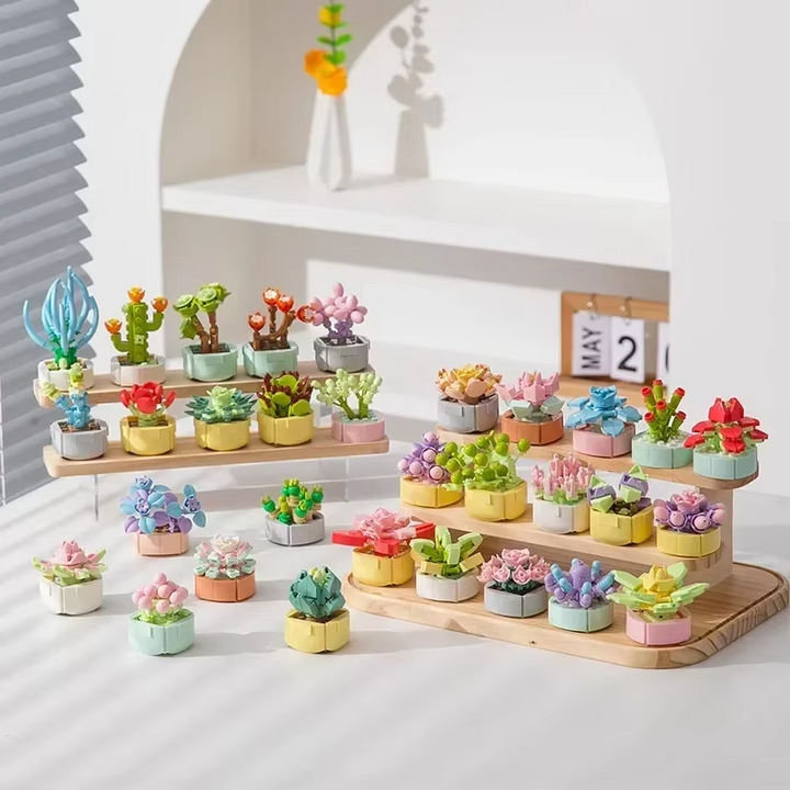 BiGuangHuan Building Brick Mini Potted Plant F07M9-12(104)-C5