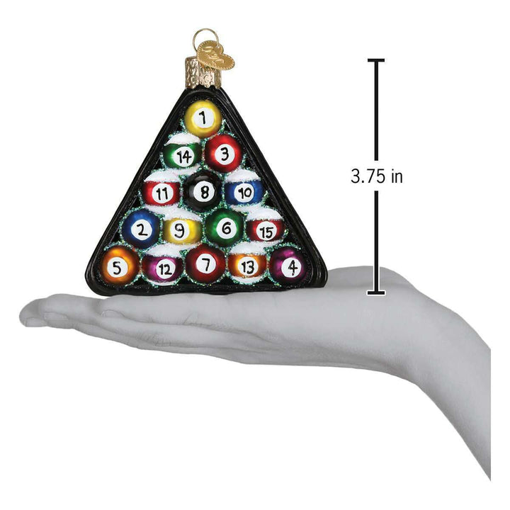 Old World Christmas Billiard Balls Blown Glass Ornament