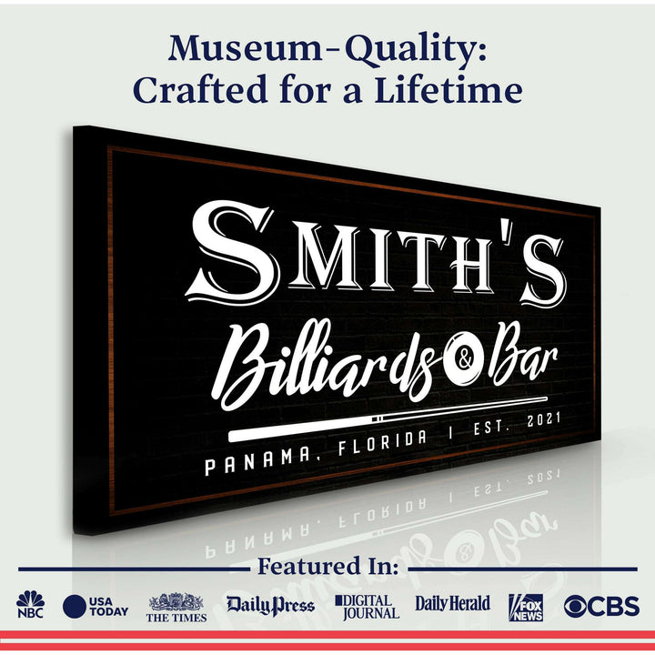 Billiards And Bar Sign II