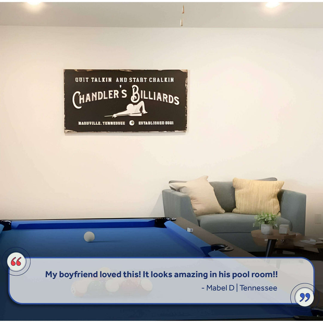 Billiards Room Sign