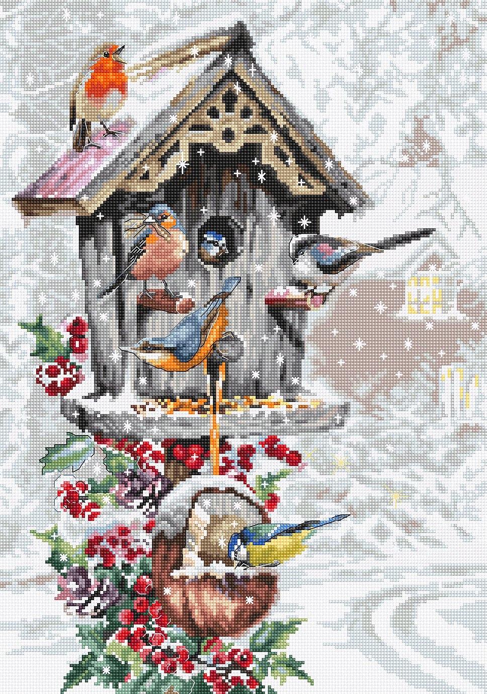 Bird House  B2399L Counted Cross-Stitch Kit