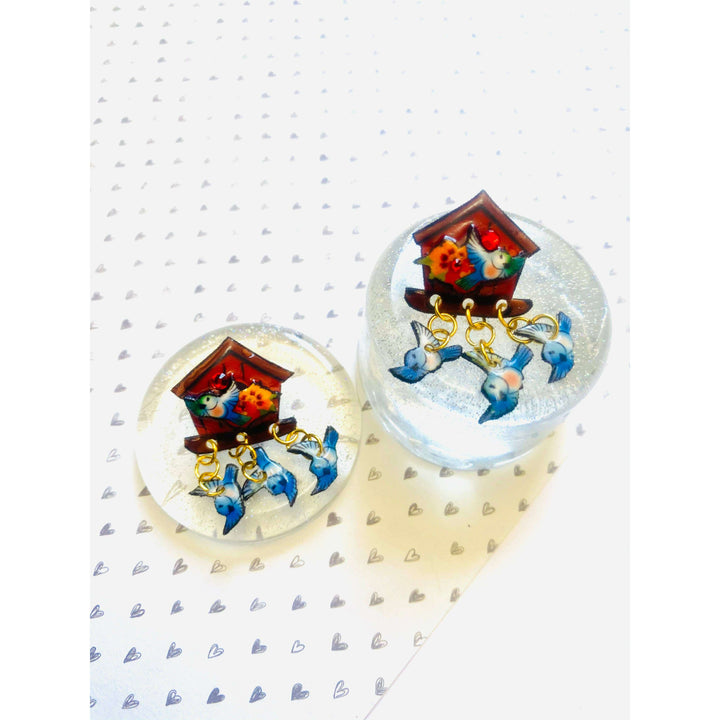 Bird House Earrings by Rosie Rose Parker