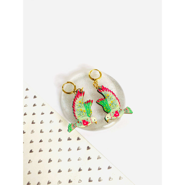Bird in Flight Earrings by Rosie Rose Parker