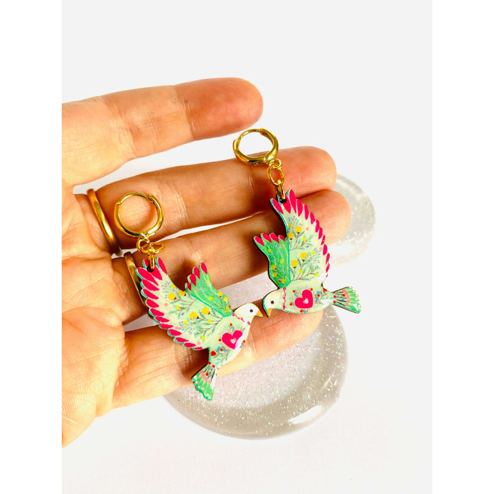 Bird in Flight Earrings by Rosie Rose Parker