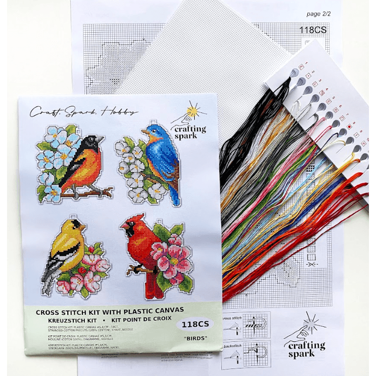 "Birds" 118CS Counted Cross-Stitch Kit