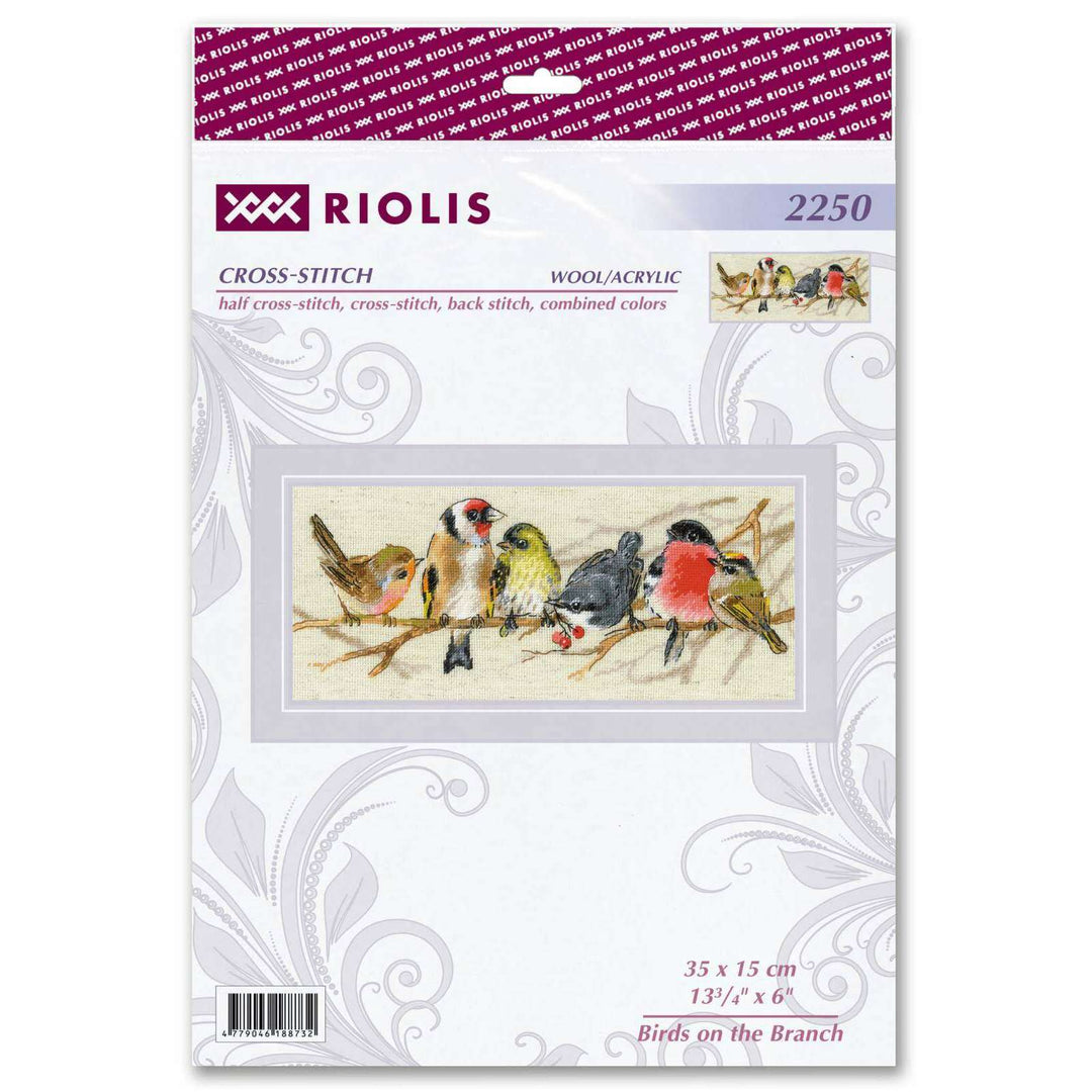 Birds on the Branch R2250 Counted Cross Stitch Kit