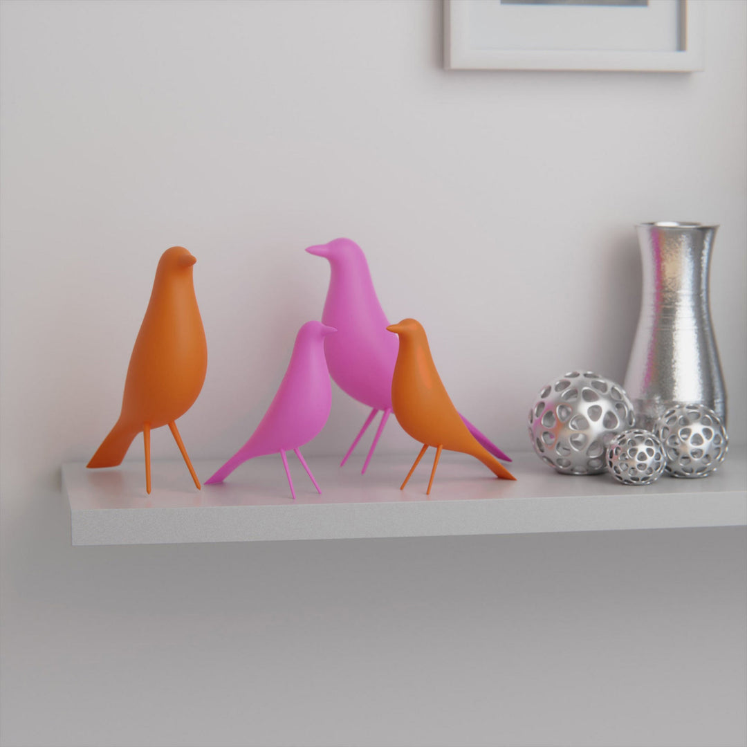 MCM Minimalist Bird Family (Set of 4)