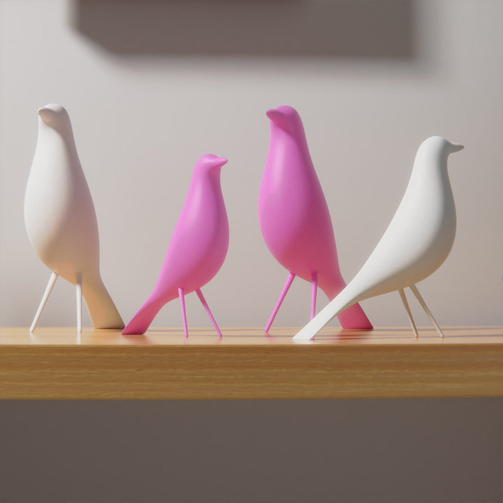 MCM Minimalist Bird Family (Set of 4)