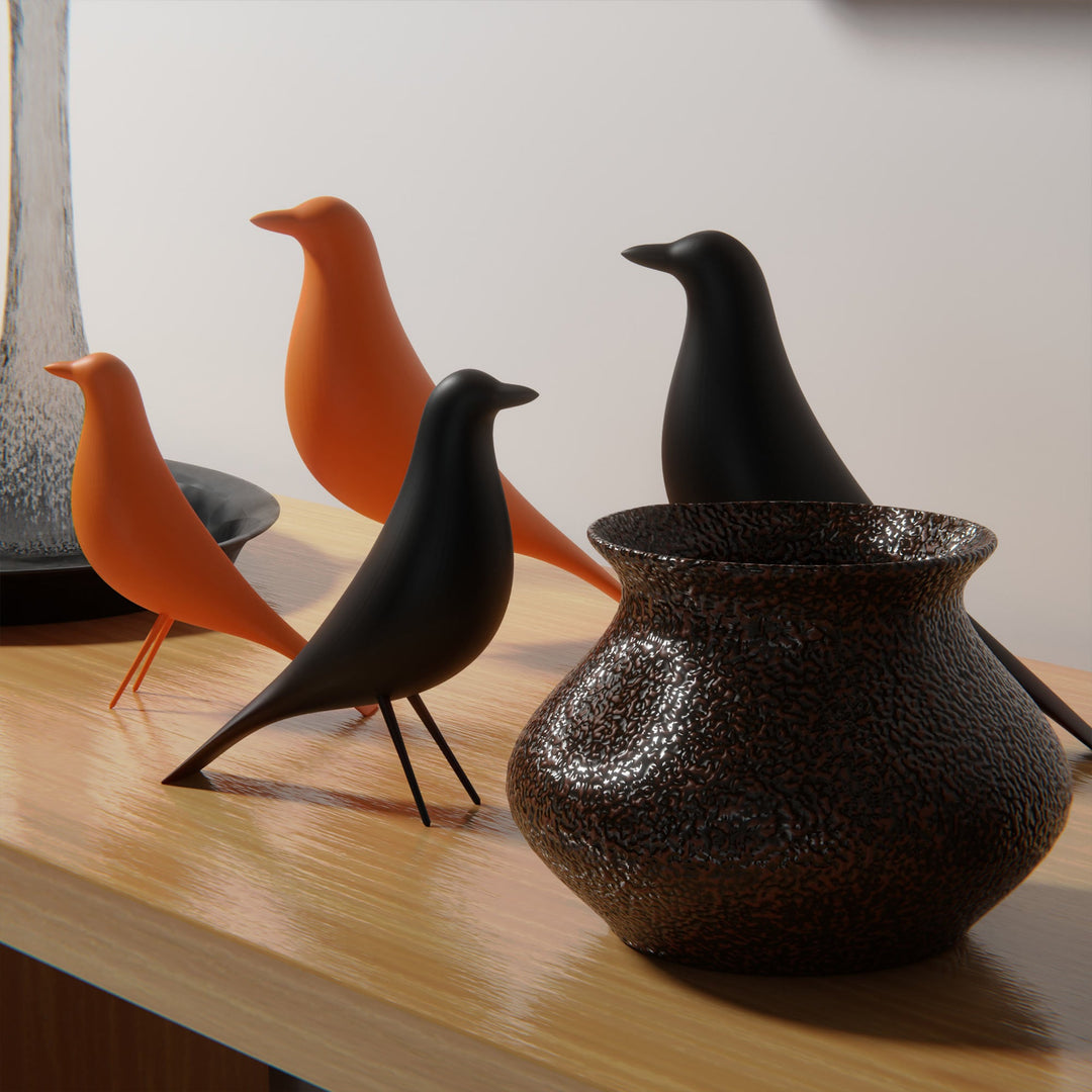 MCM Minimalist Bird Family (Set of 4)