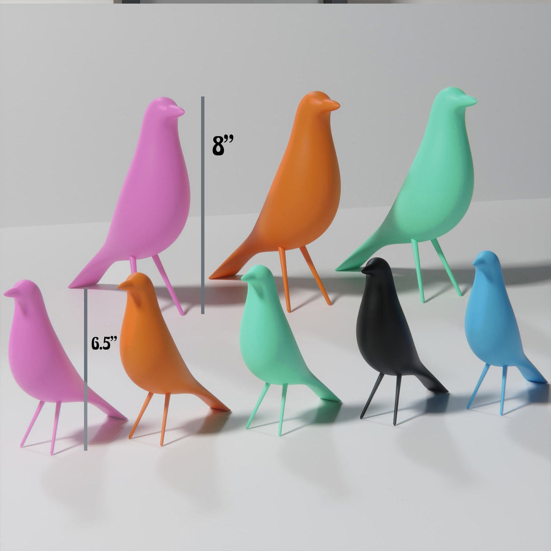 MCM Minimalist Bird Family (Set of 4)