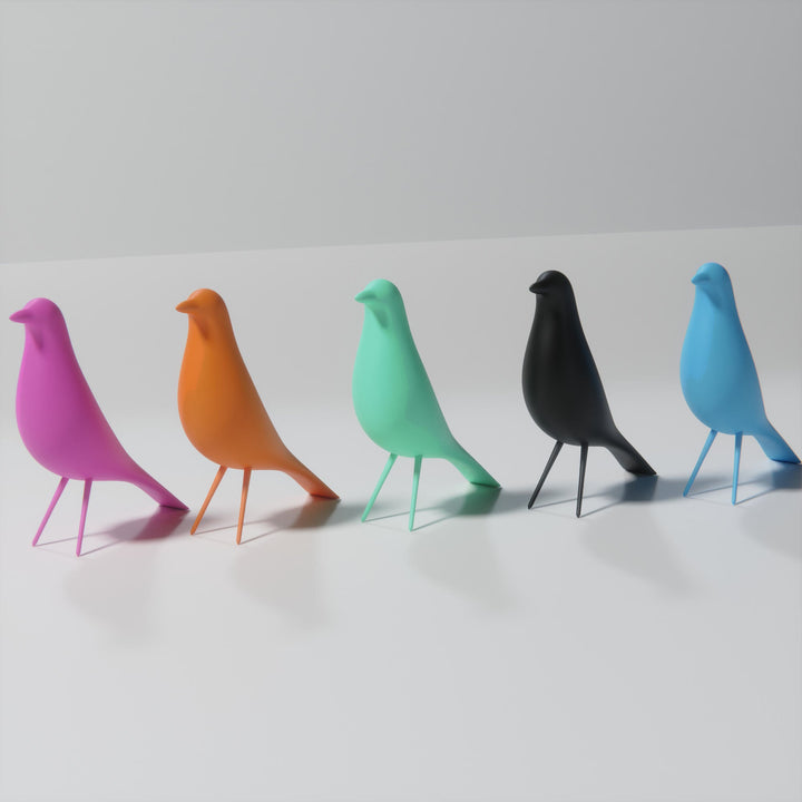 MCM Minimalist Bird Family (Set of 4)