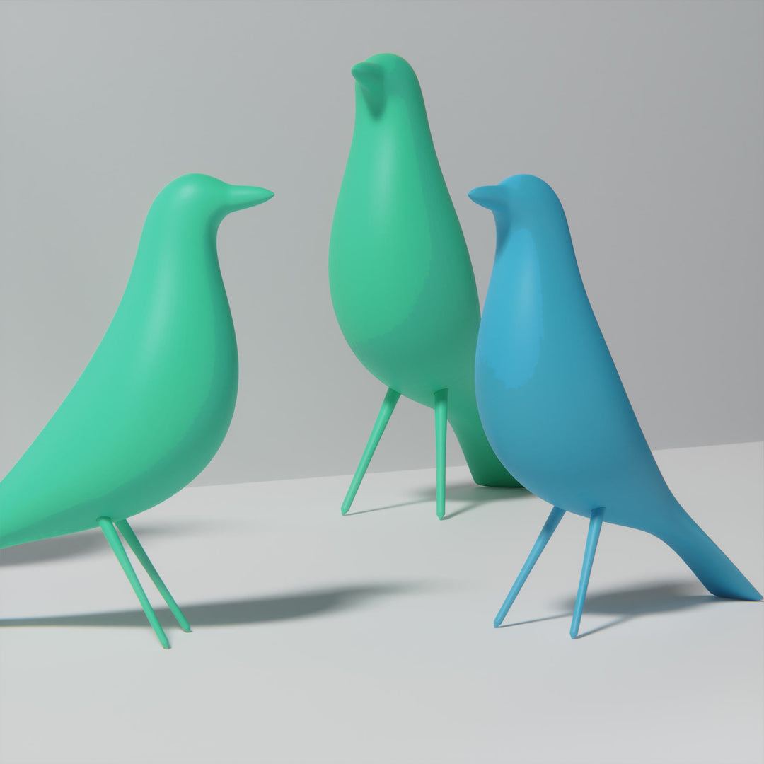 MCM Minimalist Bird Family (Set of 4)