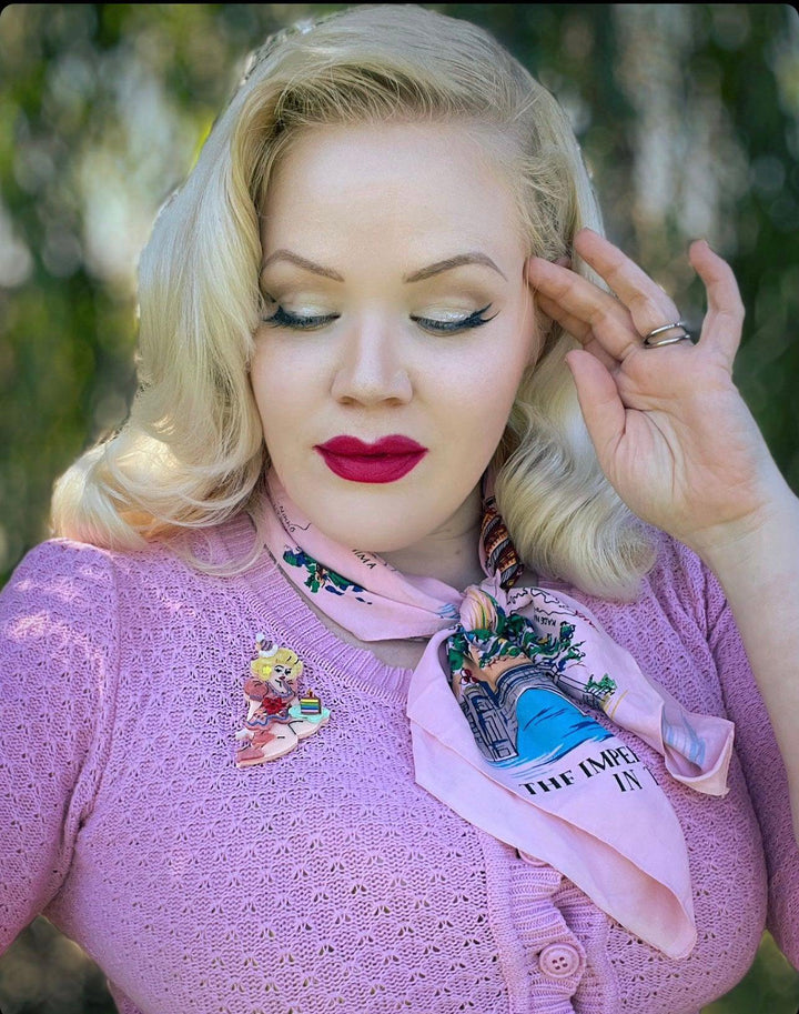 Birthday Belle Brooch by Lipstick & Chrome x Club Eggie-TAWNY - Quirks!