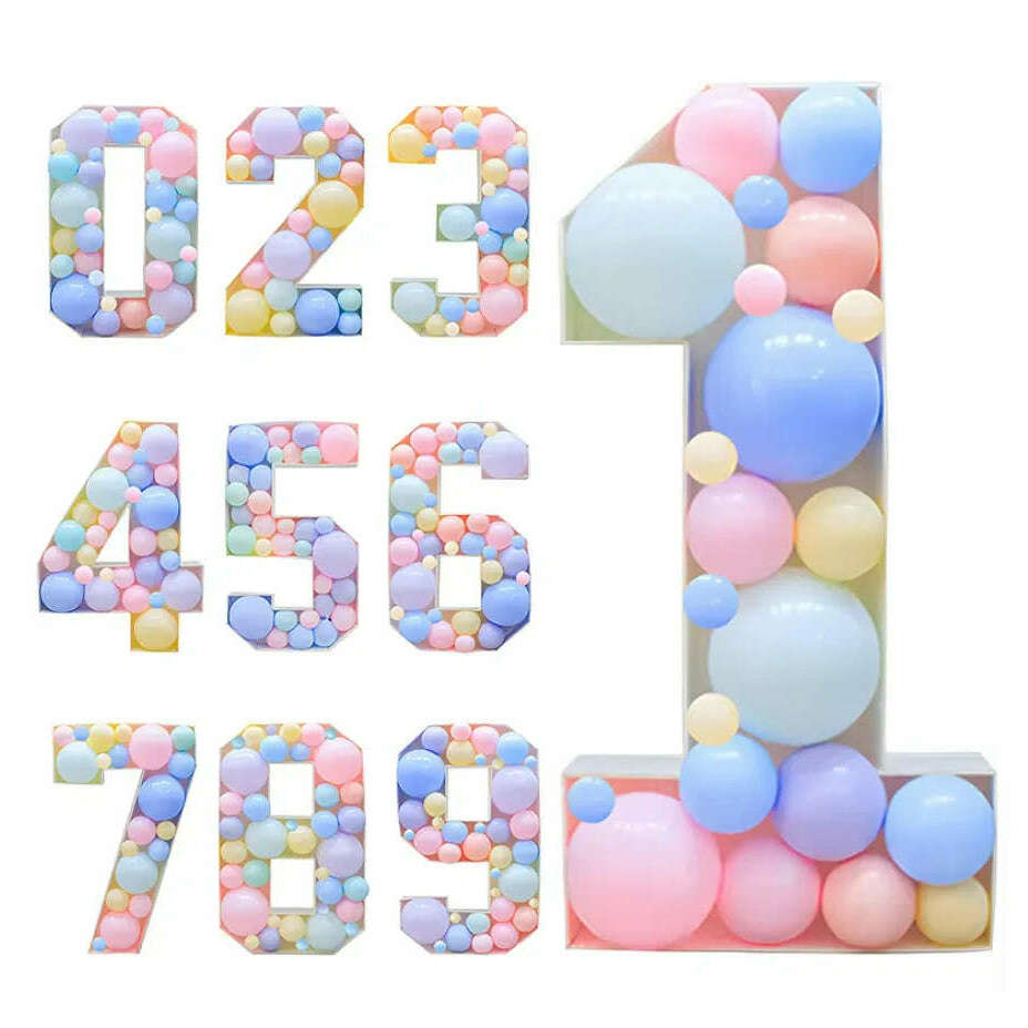 Birthday Number Figure Balloon Filling Box F07M2-21-6