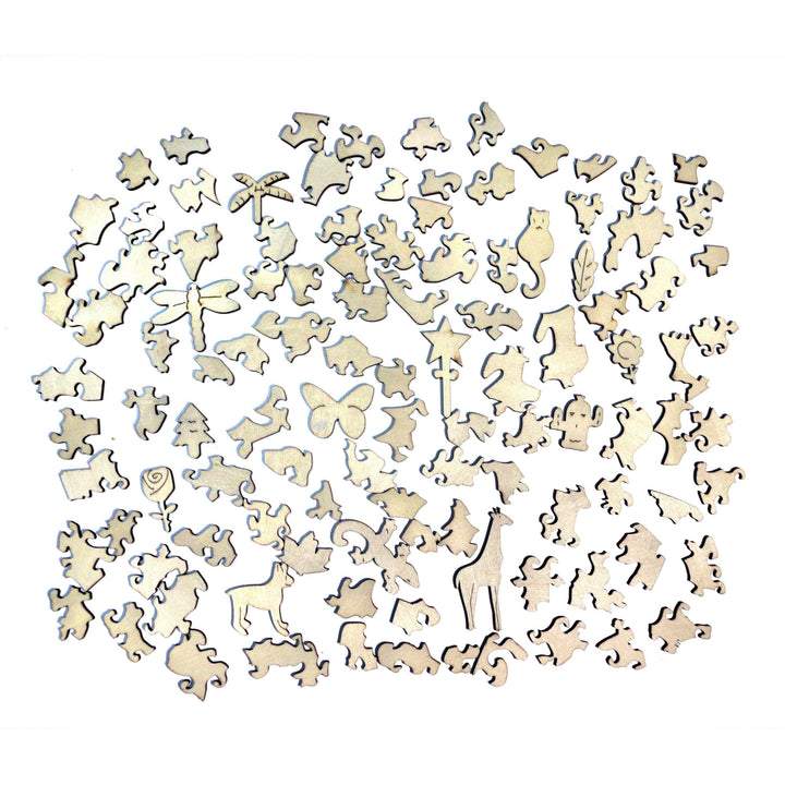 Bison - Jigsaw Wooden Puzzle by Wizardi F07N9-4