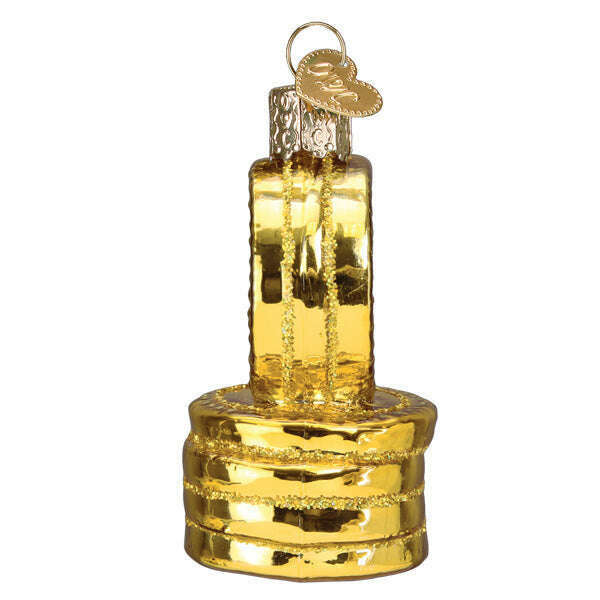 Old World Christmas Bitcoin Blown Glass Ornament