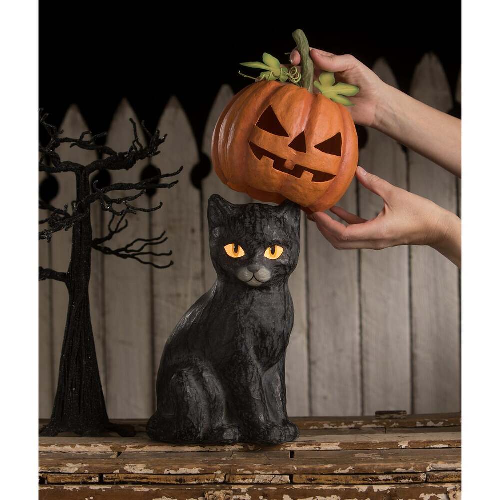 Black Cat Jack O'Lantern by Bethany Lowe Designs 2