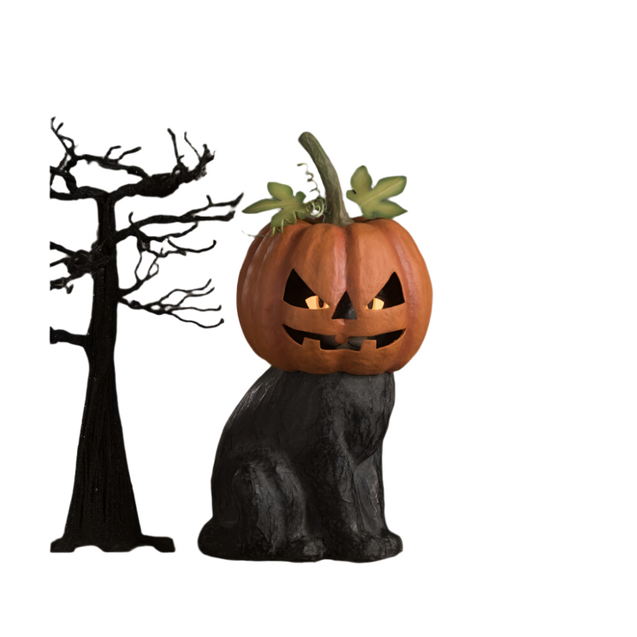 Black Cat Jack O'Lantern by Bethany Lowe Designs