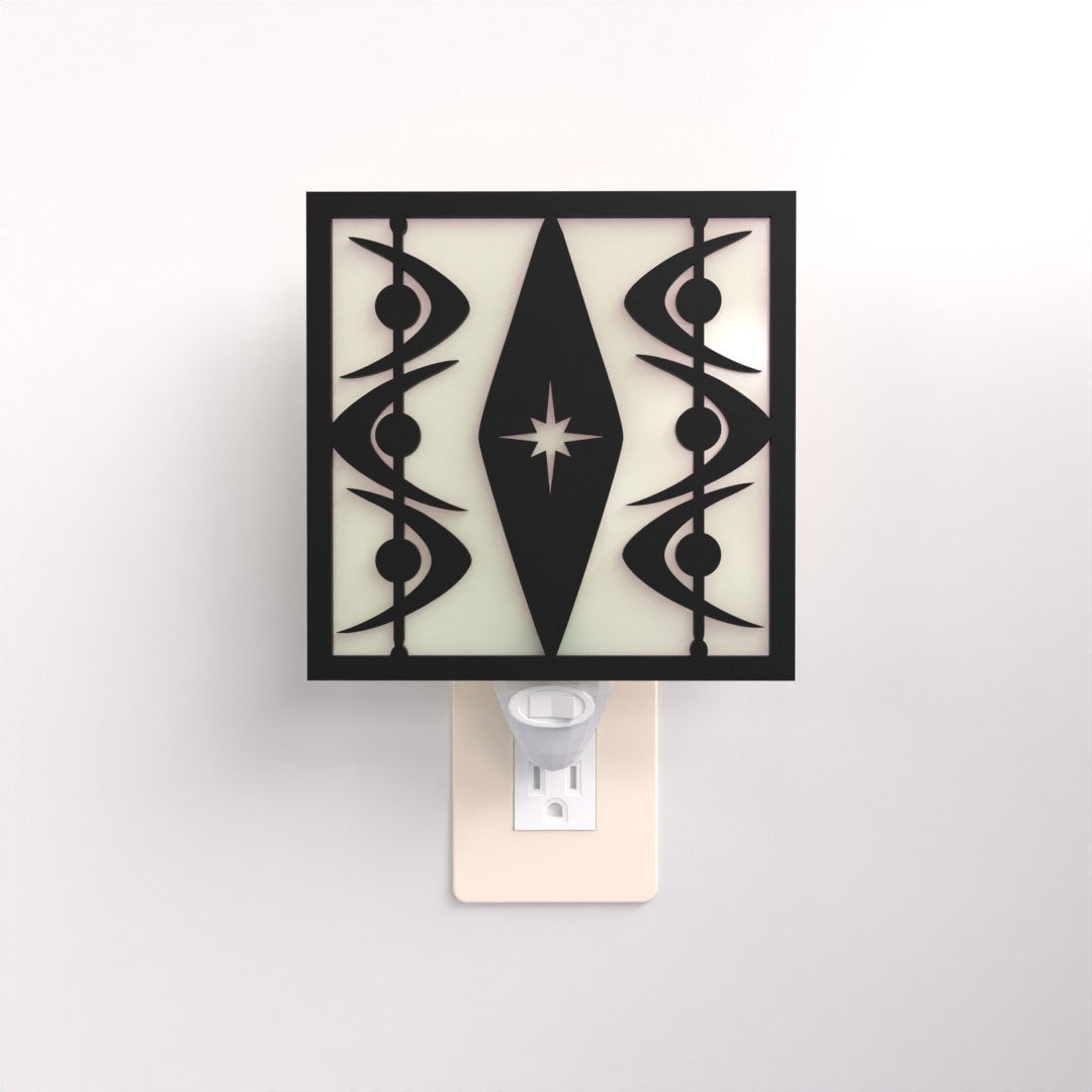 Diamond Starburst Midcentury Night Light