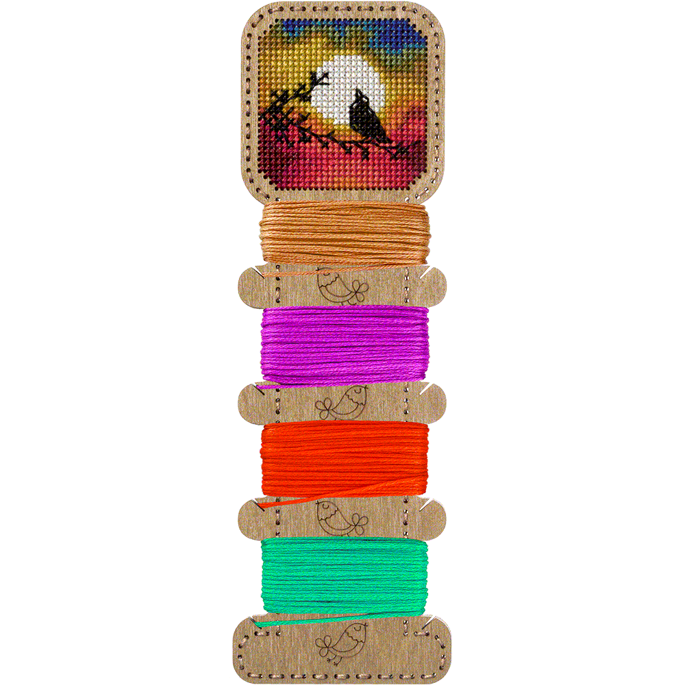 Blank for embroidery with thread on wood FLHW-009