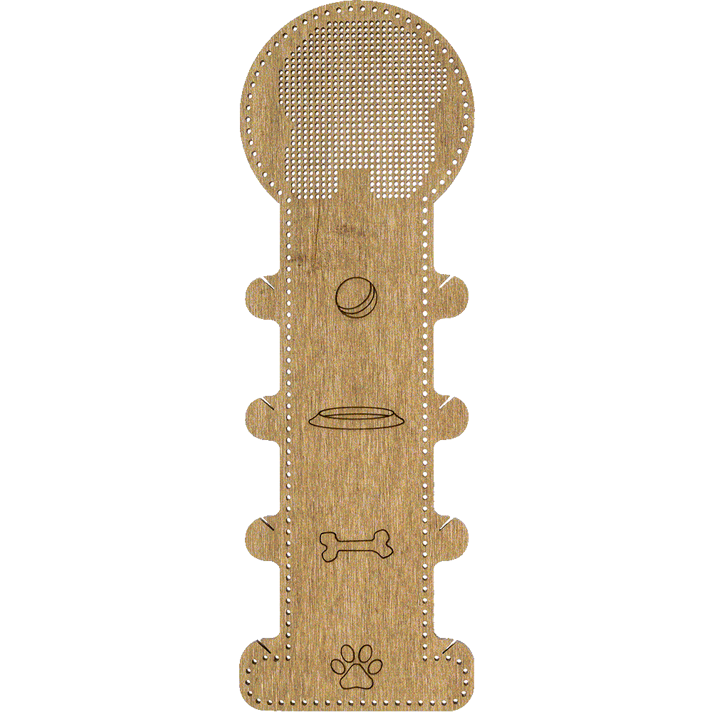 Blank for embroidery with thread on wood FLHW-013