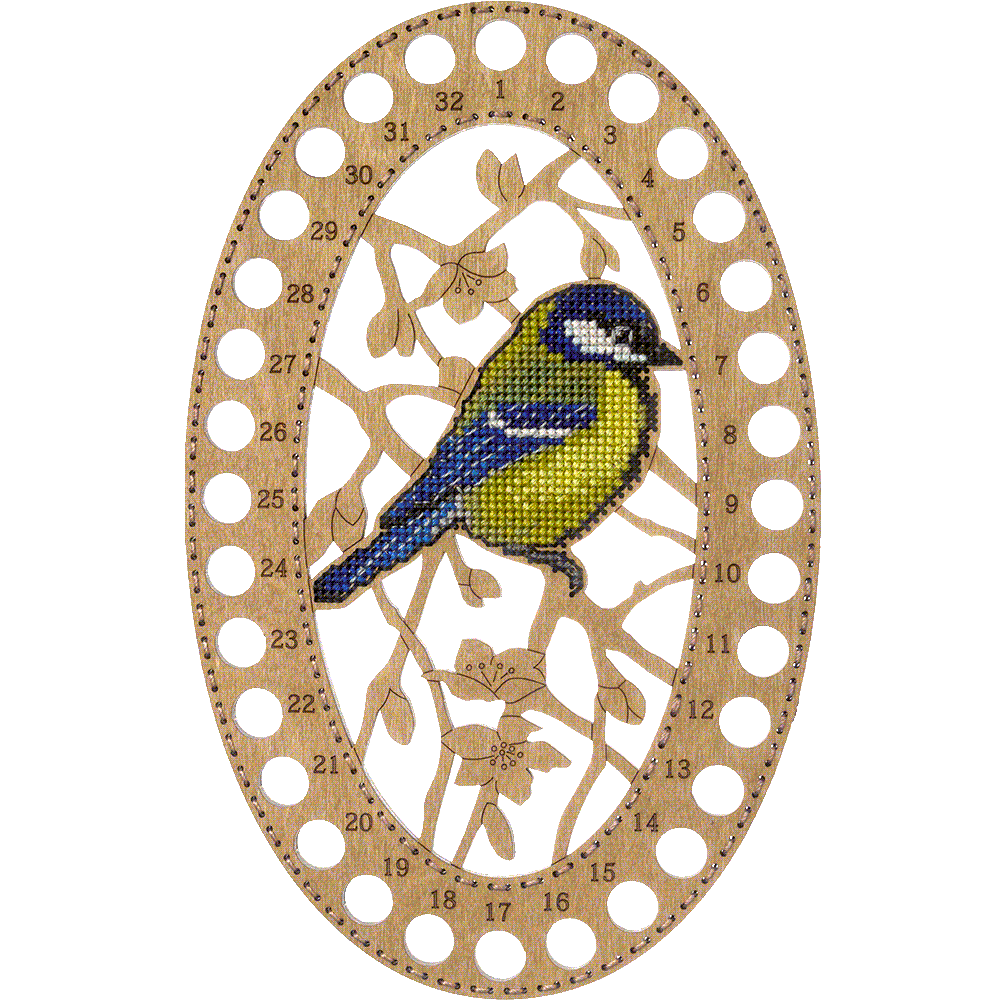 Blank for embroidery with thread on wood FLHW-014