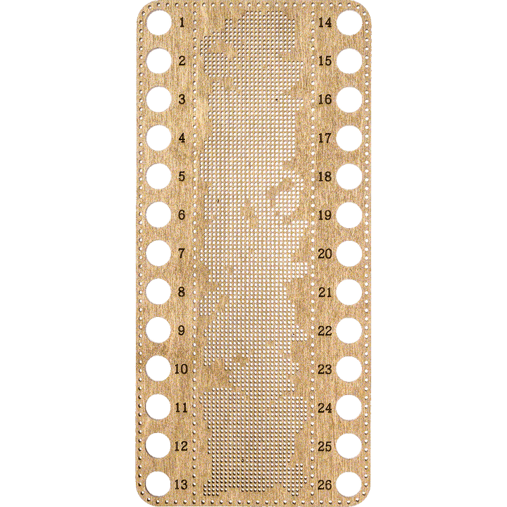 Blank for embroidery with thread on wood FLHW-019