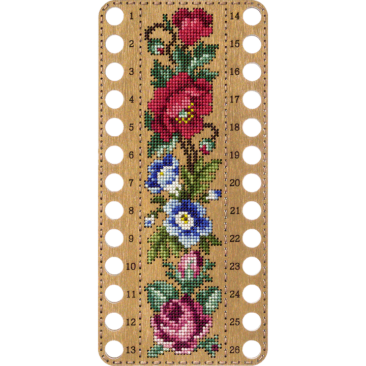 Blank for embroidery with thread on wood FLHW-019
