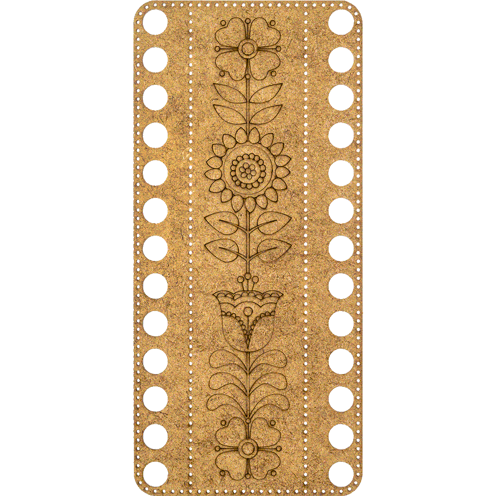 Blank for embroidery with thread on wood FLHW-019