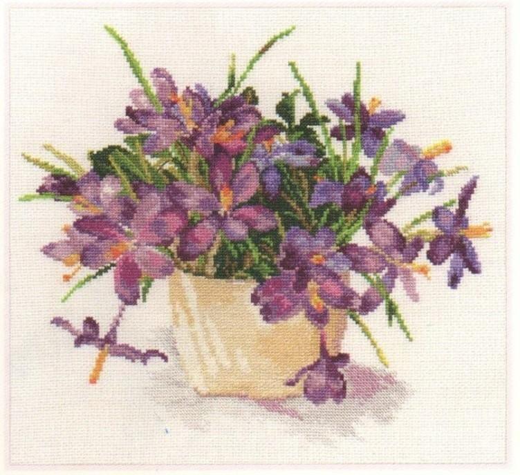Blooming garden. Crocuses 2-26 Counted Cross-Stitch Kit