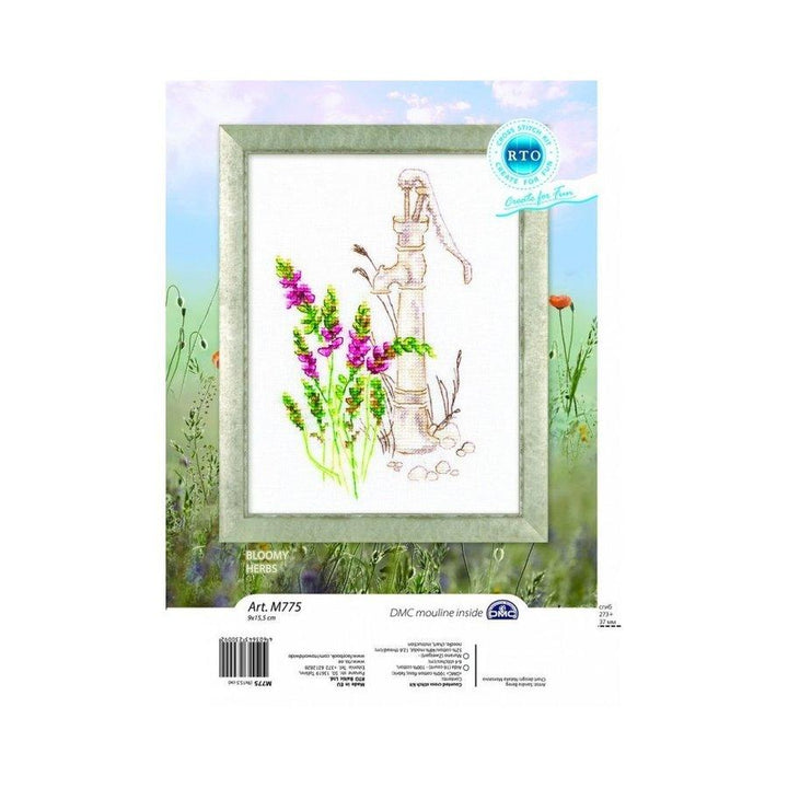 Bloomy herbs M775 Counted Cross Stitch Kit