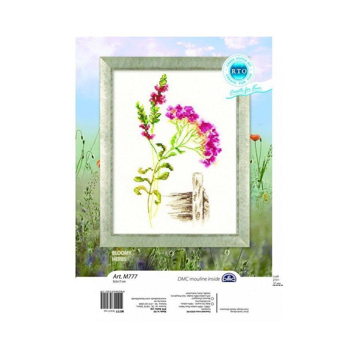Bloomy herbs M777 Counted Cross Stitch Kit