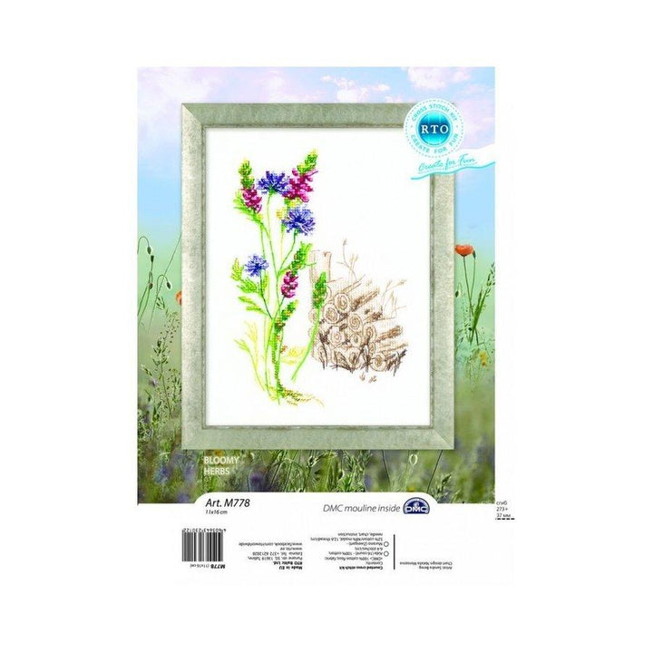 Bloomy herbs M778 Counted Cross Stitch Kit