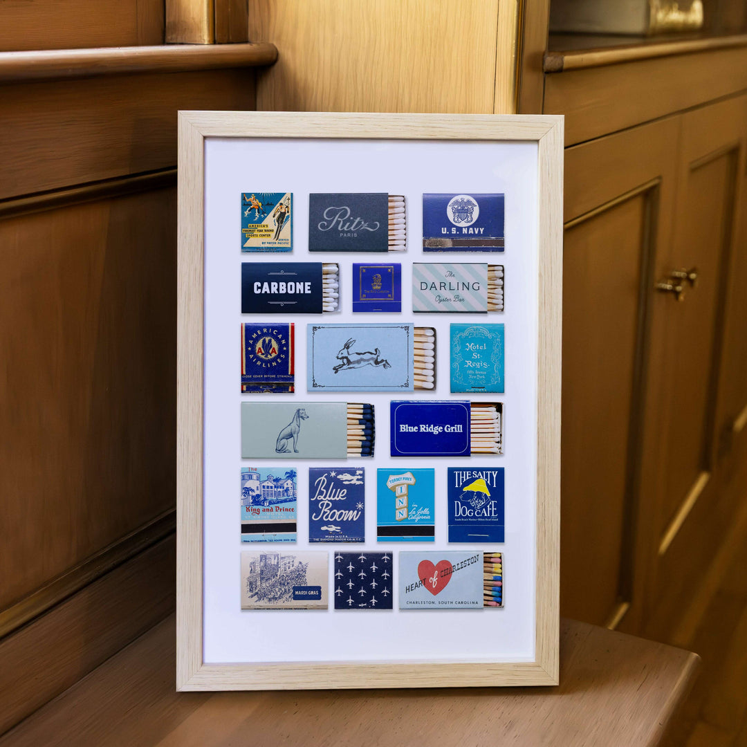 Blue Collage Poster